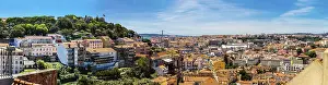 Panoramic aerial view of Lisbon