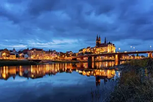Panoramic view of Albrechtsburg and Cathedral Meissen