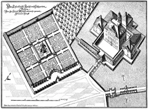 Panoramic view of Castle and pleasure gardens