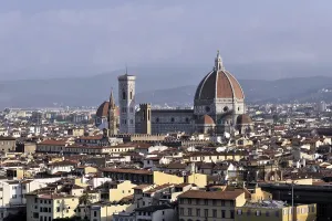 Panoramic view of the city with Cattedrale di S
