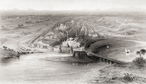 Panoramic view of New and Old Delhi, India, Asia