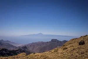 Panoramic view from the plateau from Roque Nublo