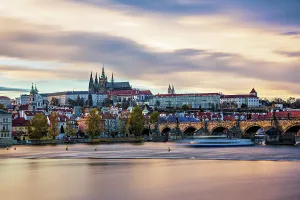 Panoramic view of Prague Castle and St