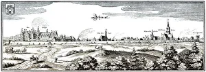 Panoramic view Schwedt / Oder, 17th century