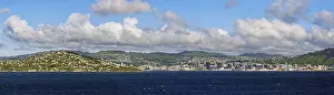 Panoramic view from the sea, Wellington