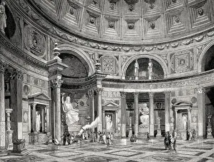 The Pantheon, Rome, Italy, 19th Century, Europe