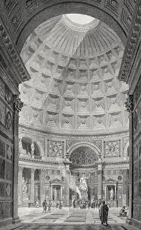 The Pantheon, Rome, Italy, 19th Century, Europe