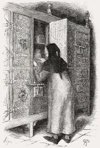 Pantry for food in a cupboard, Paris
