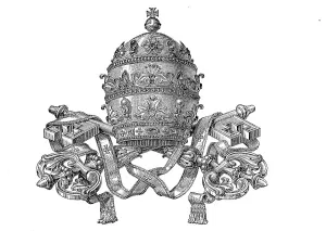 Papal Crown with Key, Tiara, Historical