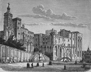 Papal Palace in Avignon, France