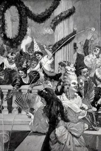 Paper battle, carnival event of the fine people in Berlin