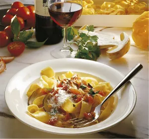 Pappardelle with porcini mushroom sauce