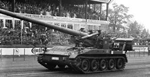Parade of the Bundeswehr on the 20th anniversary of the founding of NATO in April 1969 at Dortmund Airport