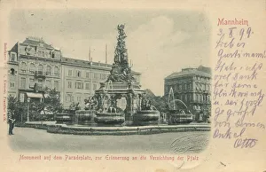 Paradeplatz in Mannheim, Baden-Wuerttemberg