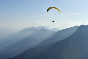 Paraglider in the Bernese Oberland