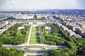 Parc du Champ de Mars in the centre of Paris, France, 1956, Europe