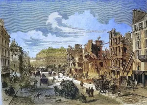 Paris, 1868, Demolition of the Capuchin Convent in the Rue de la Paix