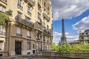 Paris France, city skyline at Eiffel Tower and old building architecture