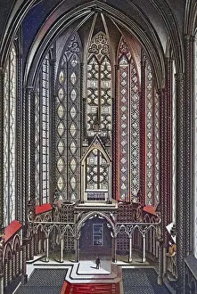 Paris, Interior of La Sainte Chapelle