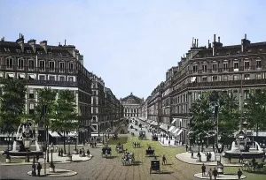 Paris, Street leading to the Opera