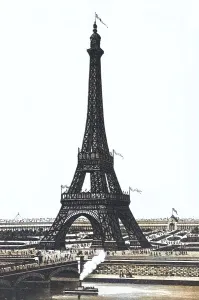Paris, Tour Eiffel, Historical copperplate