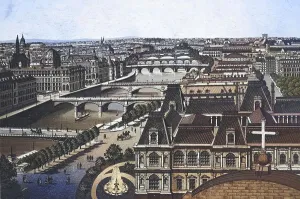 Paris, View of the Seven Bridges over the Seine