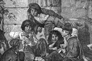 Parisian children, Paris, group