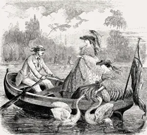 Parisian fashion, 1857