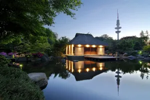 Park Planten un Blomen in Hamburg, Germany, Europe