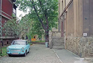 Parked Trabi, Leipzig, 17. 10. 1992