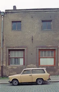Parked Trabi, Leipzig, 17. 10. 1992