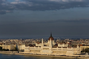 Parliament with Danube, Budapest, Hungary, Europe