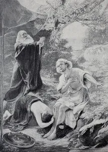 Parsifal, Kundry and Gurnemanz