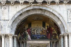 Partial view of Saint Marks Basilica Venice