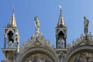 Partial view of Saint Marks Basilica Venice