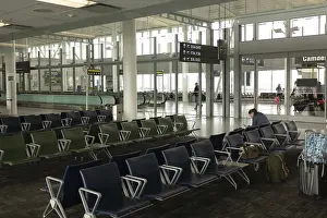 Passenger waiting lounge inside an international airport