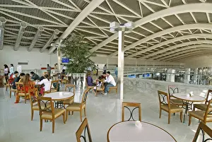 Passengers in cafeteria of chhatrapati shivaji international airport