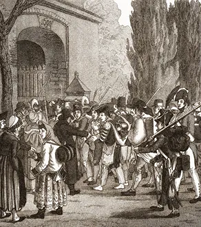 Passing of the Prussian prisoners