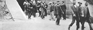 Passive resisters getting released from Johannesburg Fort Prison, South Africa, January 1908 Mahatma Gandhi, first imprisonment, Africa