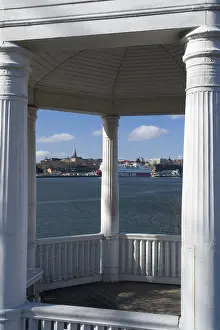 Pavilion, Baltic Sea, view of Sodermalm district