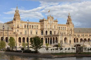Pavilion on Plaza de Espana (Spain's Square) in Seville