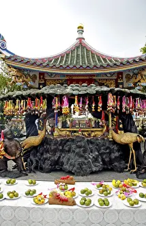 Pavillion with sacred religious artifacts