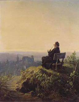 Peaceful Evening, Painting by Carl Spitzweg