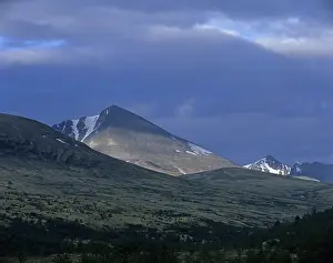 Peak of Mt Digerronden, left, Rondane National Park