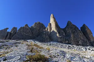 The peaks of the Three Peaks in the evening light