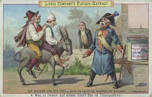 The peasants and the donkey, it's hard to please everyone