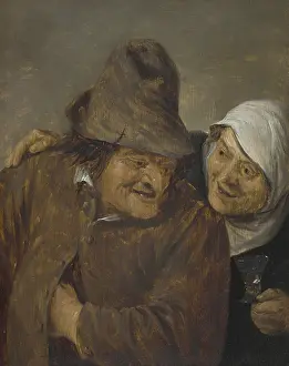Two Peasants with a Glass of Wine (c)