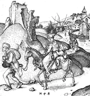 Peasants going to market, mid-15th century