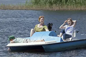 Pedal boat, lake Gartower See, Wendland
