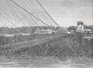 The pedestrian bridge at Clifton House